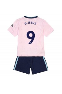 Fotbalové Dres Arsenal Gabriel Jesus #9 Dětské Třetí Oblečení 2022-23 Krátký Rukáv (+ trenýrky)